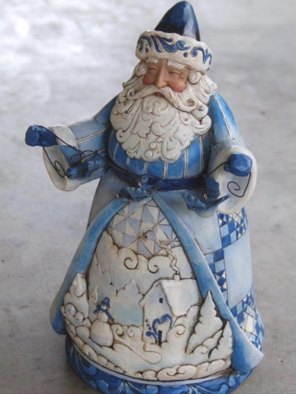 Jim Shore ~Rare~ Santa  "It's A Blue Christmas"